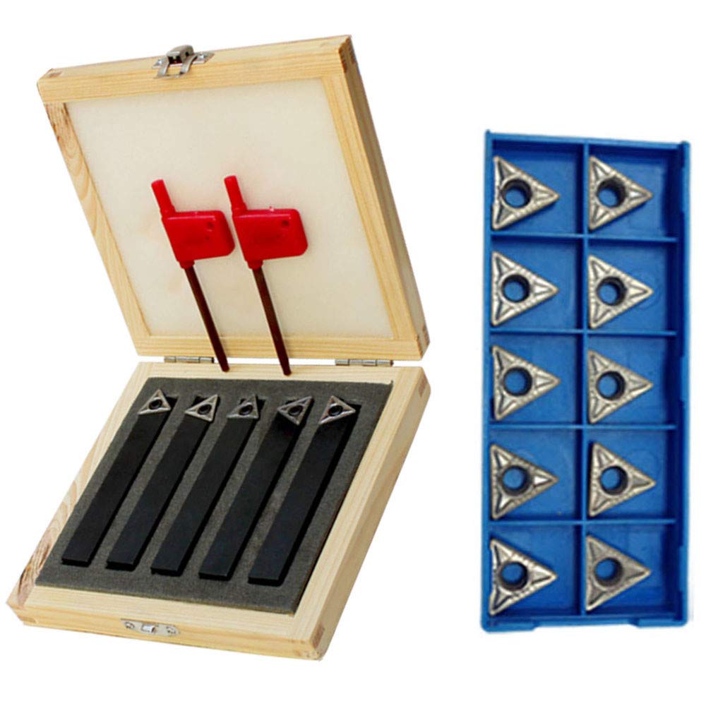 Amazon.co.jp: 5 PC 1/2インチ インデキサブル カーバイド 挿入旋盤